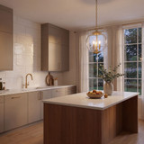 Meridian M70060NB Modern Natural Brass Hanging Lamp