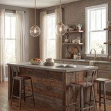 Meridian M70067NB Modern Natural Brass Mini Pendant Lighting