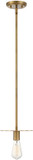 Meridian M70113NB Contemporary Natural Brass Mini Pendant Lamp