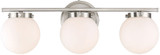 Meridian M80023BN Modern Brushed Nickel 2-Light Bathroom Sconce