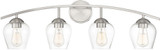 Meridian M80033BN Modern Brushed Nickel 4-Light Bath Lighting