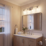 Meridian M80039CH Chrome 4-Light Bathroom Light