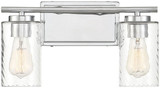 Meridian M80037CH Chrome 2-Light Bathroom Light Sconce