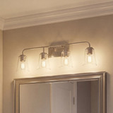 Meridian M80045BN Brushed Nickel 4-Light Bath Lighting