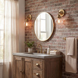 Meridian M90024NB Modern Natural Brass Wall Sconce Light
