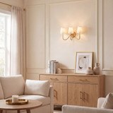 Meridian M90056NB Natural Brass 3-Light Vanity Light Fixture