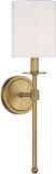 Meridian M90057NB Modern Natural Brass Wall Light Sconce