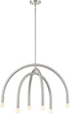Meridian M100115BN Modern Brushed Nickel Chandelier Light