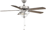 Meridian M2019BNRV Contemporary Brushed Nickel 52" Home Ceiling Fan