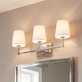 Meridian M80053PN Polished Nickel 3-Light Bath Light Fixture