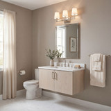Meridian M80053PN Polished Nickel 3-Light Bath Light Fixture
