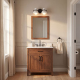 Meridian M80074MBK Contemporary Matte Black 2-Light Bathroom Wall Light Fixture