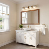 Meridian M80076NB Contemporary Natural Brass 4-Light Lighting For Bathroom