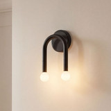 Meridian M90099MBK Contemporary Matte Black Lamp Sconce
