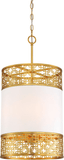 Metropolitan N7784-248 Blairmmor Contemporary Honey Gold Hanging Light Fixture