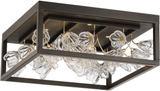 Metropolitan N7964-730-L Maison Des Fleurs Modern Regal Bronze with Empire Gold LED Flush Ceiling Light Fixture
