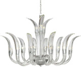 Metropolitan N9313 Cisne Crystal Polished Nickel Xenon 39.5" Ceiling Chandelier