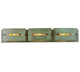 Meyda Custom 105988 Moss Creek Creekside 36 Inch Wide 3 Lamp Contemporary Tarnished Copper Wall Light
