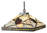 Meyda Lighting 106511 Burgundy Pine Branch Mission 17 Inch Tall Rustic Drop Ceiling Lighting