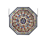 Meyda Lighting 107224 Front Hall Floral 35 Inch Tall Octagonal Wall Décor Window