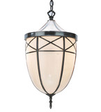 Meyda Custom 109137 Borough Hall Craftsman Brown Hanging Light Fixture