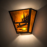 Meyda Custom 109571 Canoe At Lake Country Timeless Bronze Light Sconce