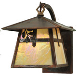 Meyda Custom 111451 Stillwater Cross 8 Inch Wide Branch Curved Arm Sconce Light Fixture