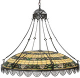 Meyda Custom 112090 Shell And Ribbon 43 Inch Diameter 8 Lamp Drop Lighting Fixture