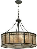Meyda Custom 112438 Glendale Mission 24 Inch Diameter Timeless Bronze Drum Pendant Light