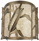Meyda Custom 116623 Corn Country Antique Copper LED Sconce Lighting