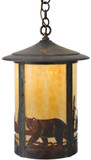 Meyda Custom 117454 Fulton Rustic Vintage Copper Exterior Pendant Lighting