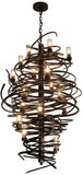 Meyda Custom 117475 Centric Contemporary Style 18 Lamp Chandelier Lighting Fixture