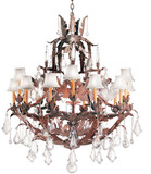 Meyda Custom 120330 French Baroque Traditional Crystal Ceiling Chandelier