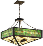 Meyda Custom 120537 Pinecone Tiffany Antique Copper Drop Ceiling Lighting
