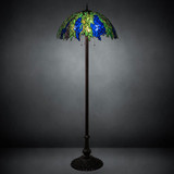 Meyda Lighting 122833 Honey Locust Tiffany Mahogany Bronze Lighting Floor Lamp