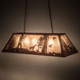 Meyda Custom 128028 Quail Hunter W/Dog Rust / Silver Mica Kitchen Island Lighting