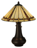 Meyda Lighting 130743 Belvidere 22 Inch Tall Tiffany Table Lighting