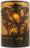 Meyda Custom 130871 18 Inch Tall Zebra Wall Light Sconce - Left