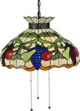 Meyda Lighting 132674 Fruit Tiffany Mahogany Bronze Drop Ceiling Lighting