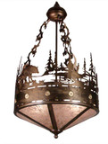 Meyda Custom 13337 Bear Creek Country Antique Copper Pendant Lamp