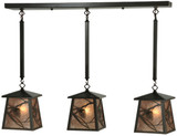 Meyda Custom 134485 Whispering Pines Timeless Bronze Multi Hanging Lamp