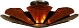Meyda Custom 135083 Metro Fusion Contemporary Mahogany Bronze Ceiling Light Fixture