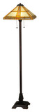 Meyda Lighting 138769 Prairie Straw Tiffany Style 62 Inch Tall Pull Chain Floor Lamp