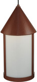 Meyda Custom 140759 Julian Rust Finish 9 Inch Diameter Mini Pendant Lamp