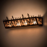 Meyda Custom 14200 Tall Pines Antique Copper / Silver Mica Bathroom Lighting