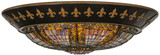 Meyda Custom 141938 Fleur-de-lis Tiffany Overhead Light Fixture
