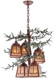 Meyda Custom 142072 Pine Branch Rust Lighting Chandelier