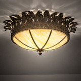 Meyda Custom 142491 Crowne Traditional Flush Mount Lighting Fixture