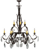 Meyda Custom 143064 New Country French Traditional Hanging Chandelier