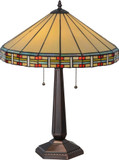 Meyda Lighting 144960 Arizona Tiffany Mahogany Bronze Table Light
